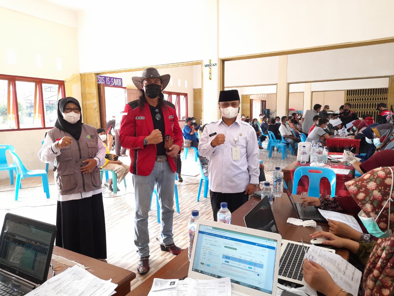 Pemuda IKMBD Bersama Dinas Kesehatan,Kelurahan Dan Puskesmas Laksanakan Kegiatan Vaksinasi Tahap I Dan II