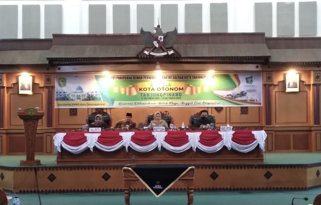 DPRD Kota Tanjungpinang Gelar Rapat Paripurna Bahas Rancangan KUA PPAS APBD