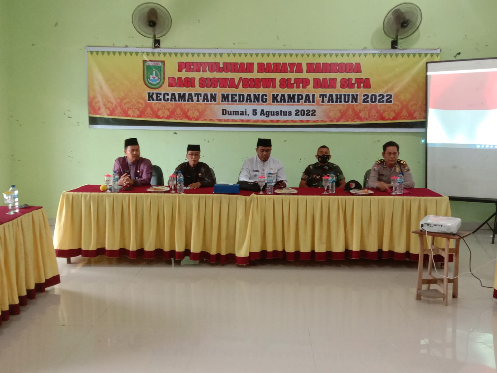 Penyuluhan Anti Narkoba di Kecamatan Medang Kampai Dihadiri Oleh Kapten Inf Syuar Hendri