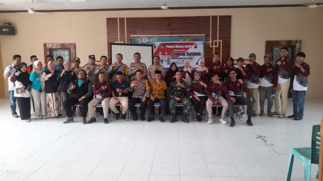 Cooling System Pemilu Damai 2024,Kapolsek Dumai Barat Beserta Jajaran Lakukan Kunjungan Disambut Forkopimda Kecamatan