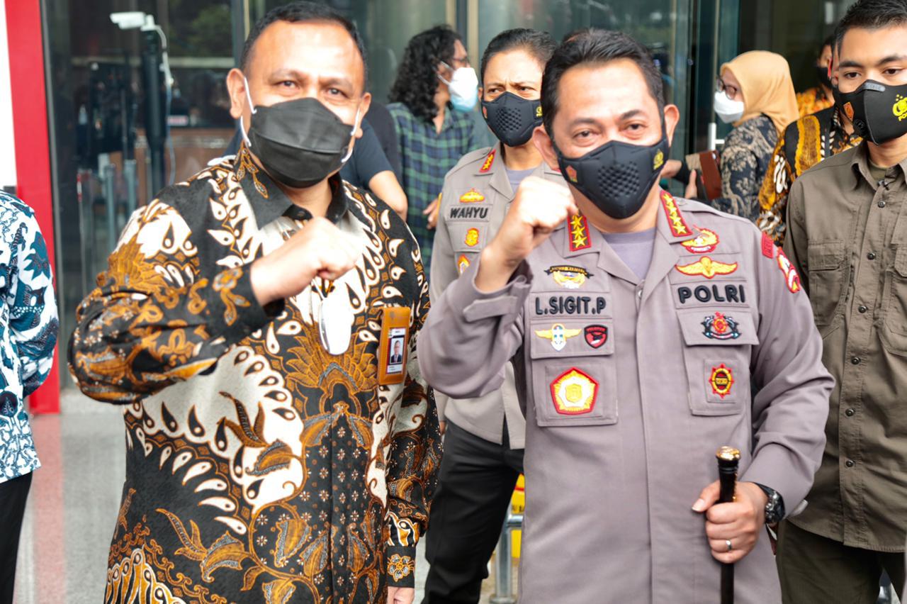 Sambangi KPK,Kapolri Bicarakan Penguatan SDM,Pencegahan Hingga Joint Investigasi