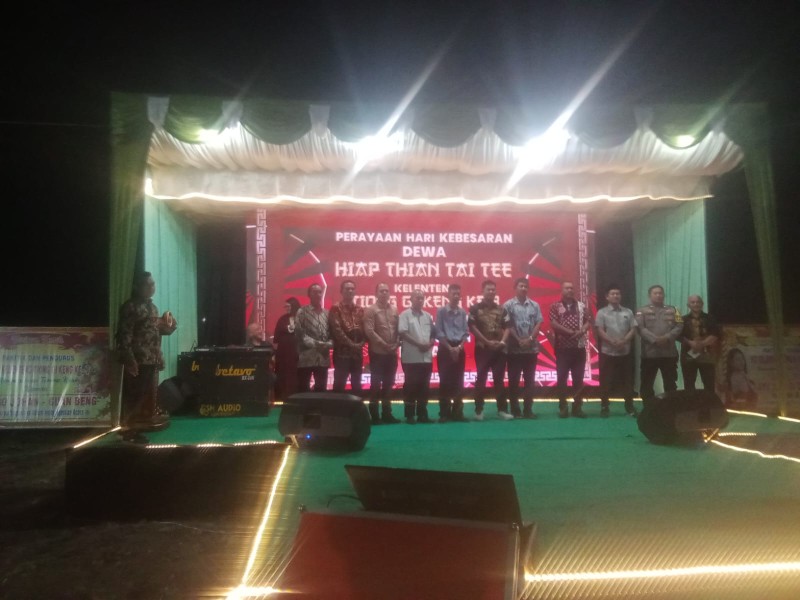 Staf Ahli Kabupaten Bengkalis Hadiri Perayaan HUT Ke-8 Tiong Gi Keng Di Pangkalan Nyirih
