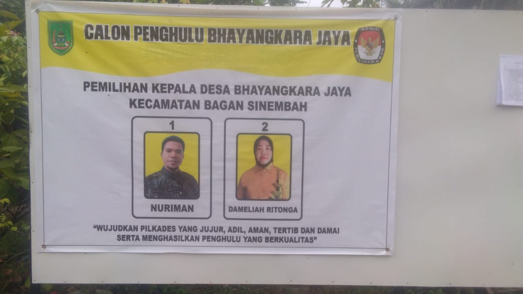 Pilpeng Kepenghuluan Bhayangkara Jaya Di Menangkan Nomor Urut 02