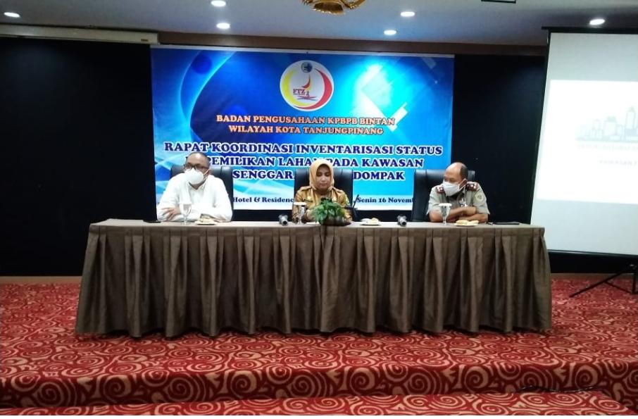 Rakor Inventarisasi Status Kepemilikan Lahan pada Kawasan FTZ Dompak dan Senggarang Digelar