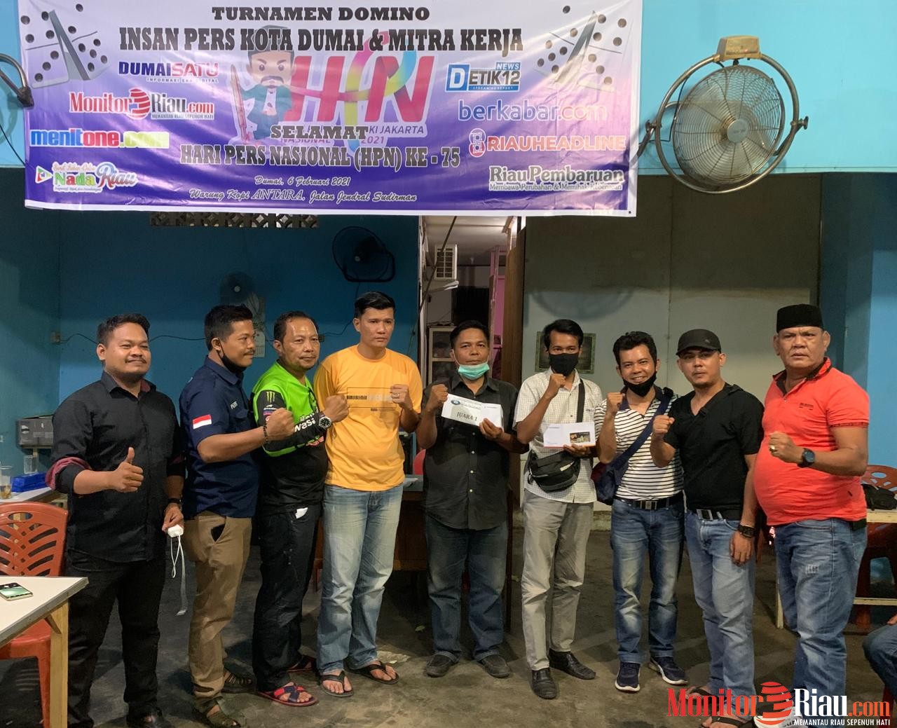 Turnamen Domino Sempena HPN 2021, Wartawan Monitorriau.com Juara I
