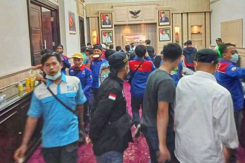 5 Buruh Banten Diamankan Polda Banten