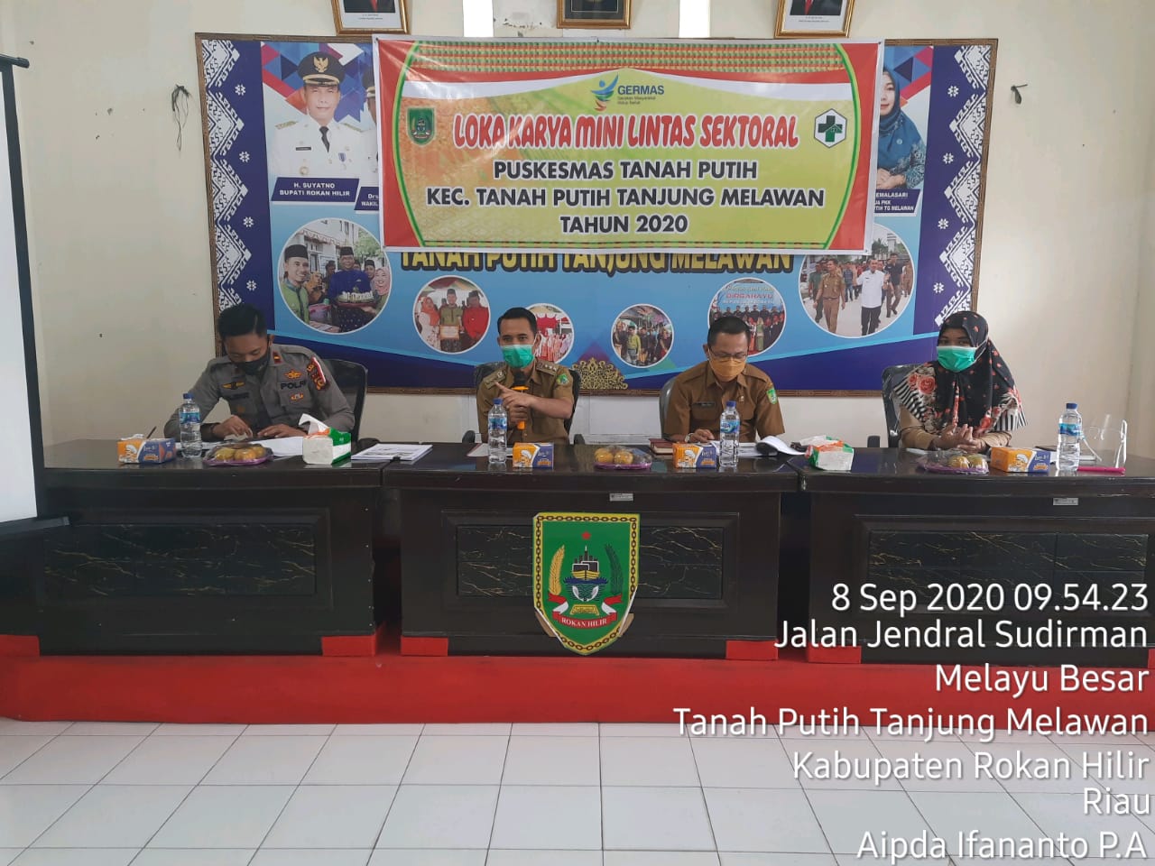 Tingkatkan Kesehatan Masyarakat Kapolsek Bersama Upika Kecamatan TPTM Menggelar Loka Karya Mini