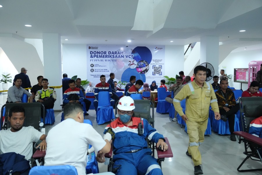 Pertamina Patra Niaga Kilang Dumai Berhasil Kumpulkan 600 Kantong Darah Dari 2 Area Operasi, Wujud Kepedulian Untuk Sesama