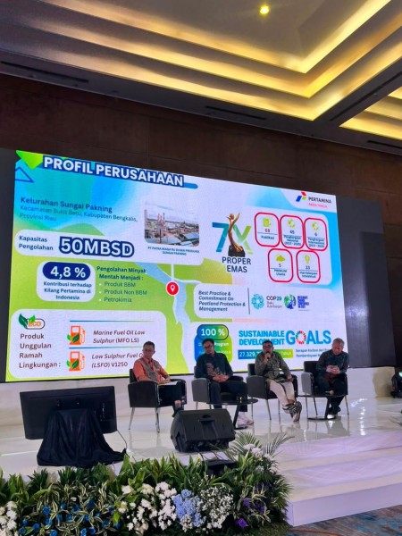 Inovasi Nozzle Gambut Hingga Expintable, Pertamina Patra Niaga Sungai Pakning Jadi Narasumber Di Forum Nasional KLH