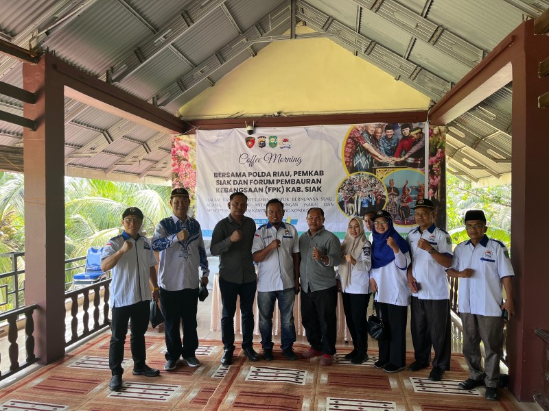 Coffe Morning Bersama Polda Riau, Pemkab Siak Dan FPK : Perkuat Sinergi Cegah Konflik SARA Dan Jaga Kamtibmas