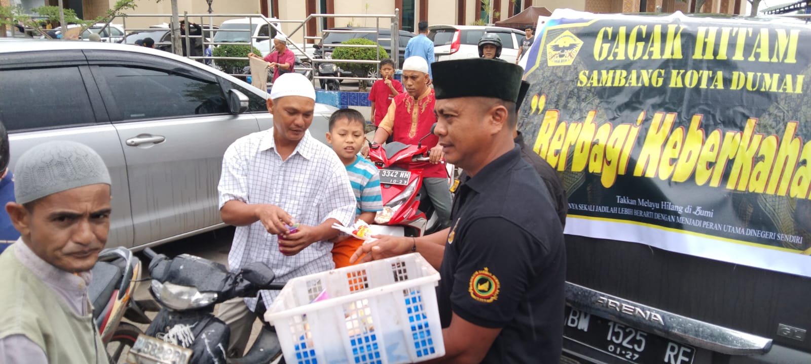 Giat Berbagi Keberkahan Oleh Gagak Hitam Sambang Kota Dumai