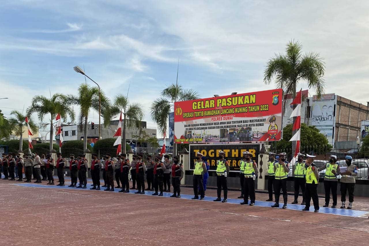 Polres Dumai Gelar Operasi Tertib Ramadhan Lancang Kuning 2022 Guna Menjaga Sitkamtibmas Kondusif