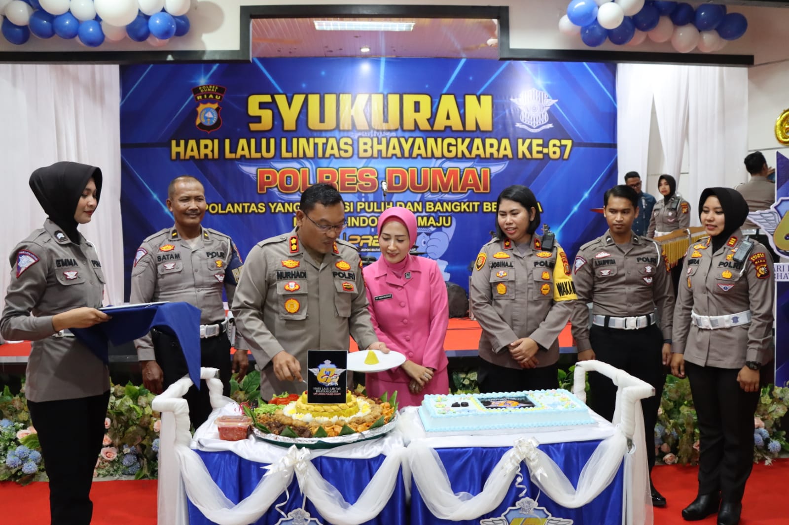 Polres Dumai Gelar Syukuran, Kapolres : Lalu Lintas Merupakan Urat Nadi Perekonomian Suatu Negara