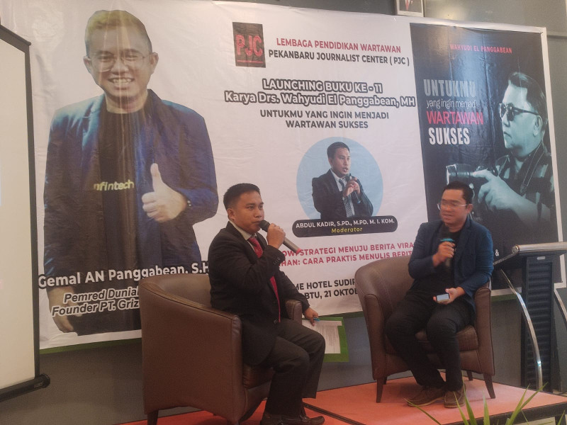 PJC Sukses Gelar Pelatihan Jurnalistik Dan Talk Show Launching Buku Tokoh Pers Riau