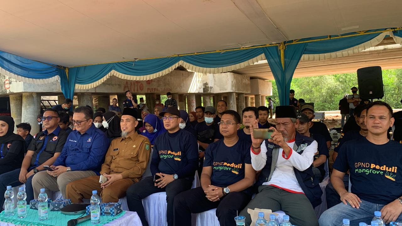 Dumai Wakili Provinsi Riau Sebagai Lokasi Penanaman Bibit Mangrove Serentak DPP GPND