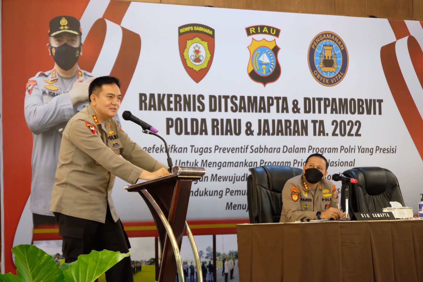 Buka Rakernis, Kapolda Riau Irjen Iqbal Ingatkan Anggota Shabara Dan Obvit Bersikap Humanis Sehingga Di Cintai Masyarakat