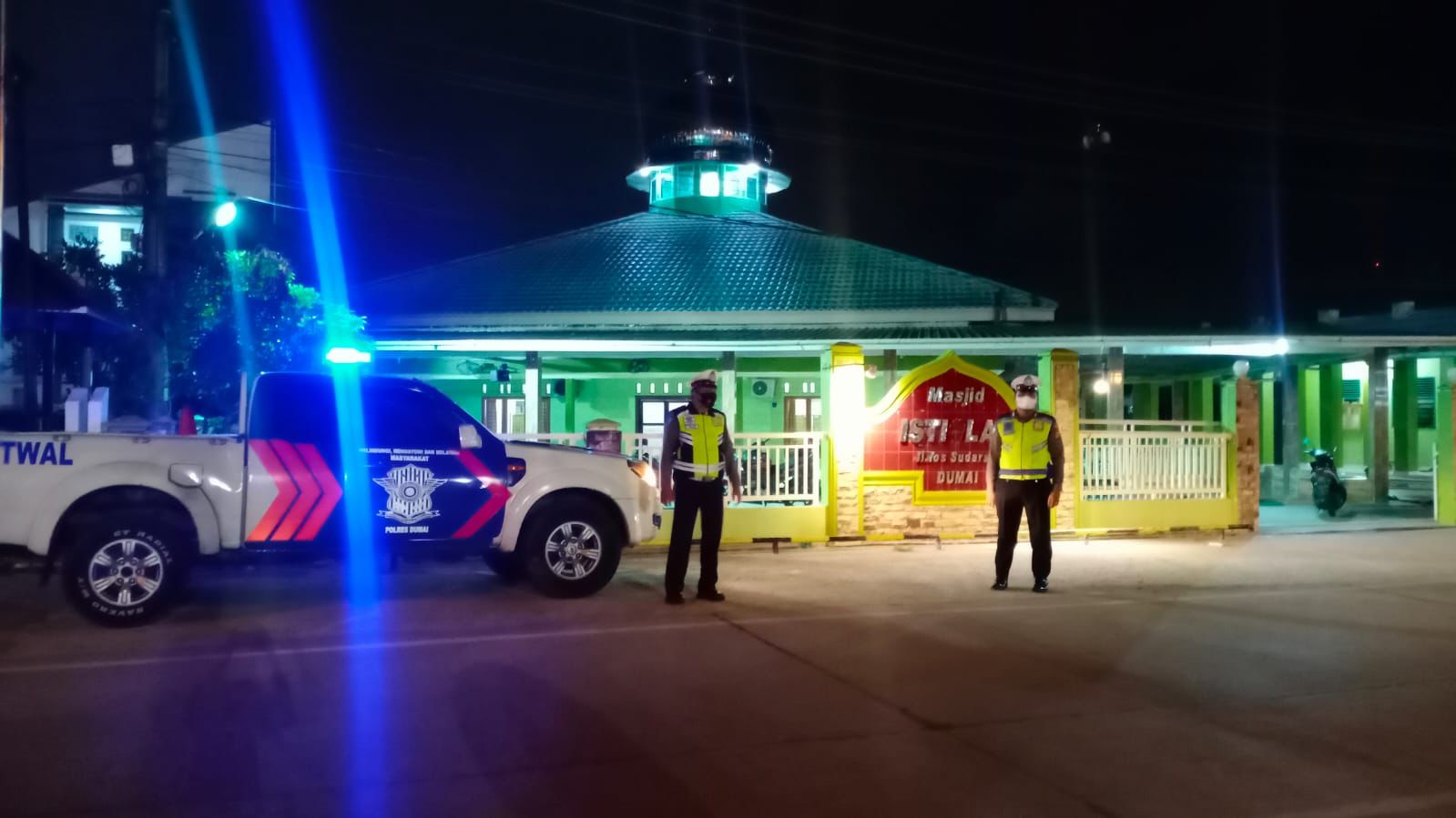 Jaga Ketertiban Umum, Polres Dumai Dan Jajaran Patroli Blue Light Selama Bulan Suci Ramadhan Hingga Subuh Hari