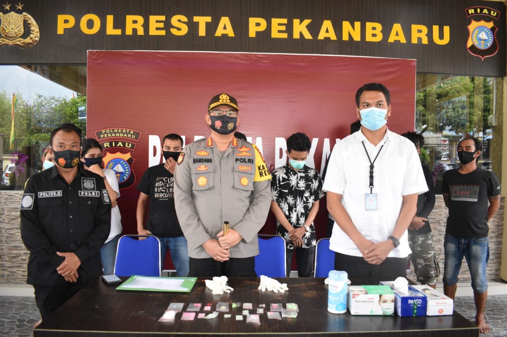 Operasi Kontijen Nusa II 76 Orang Pengunjung Hiburan Malam diamankan Polresta Pekanbaru
