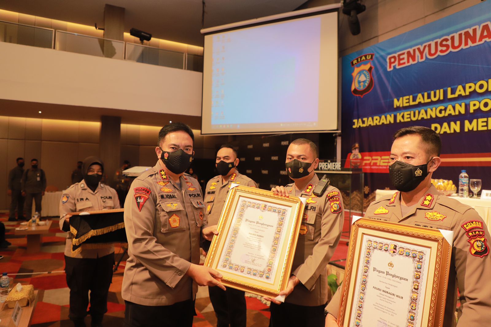 Polres Dumai Terima Penghargaan Terbaik (II) IKPA jajaran Polda Riau T.A 2021