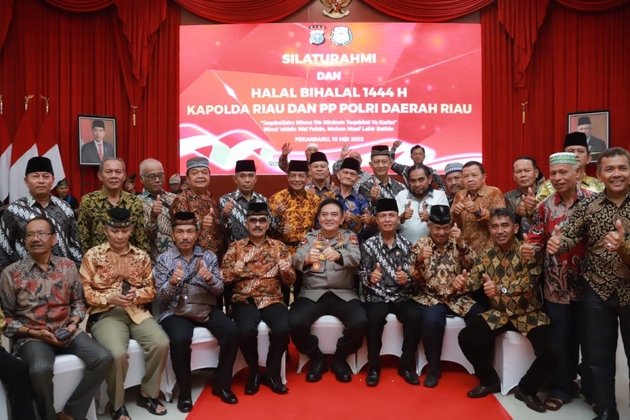 Kapolda Riau Gelar Silaturahmi Dan Halal Bi Halal Dengan Ratusan Purnawirawan Polri Wilayah Riau