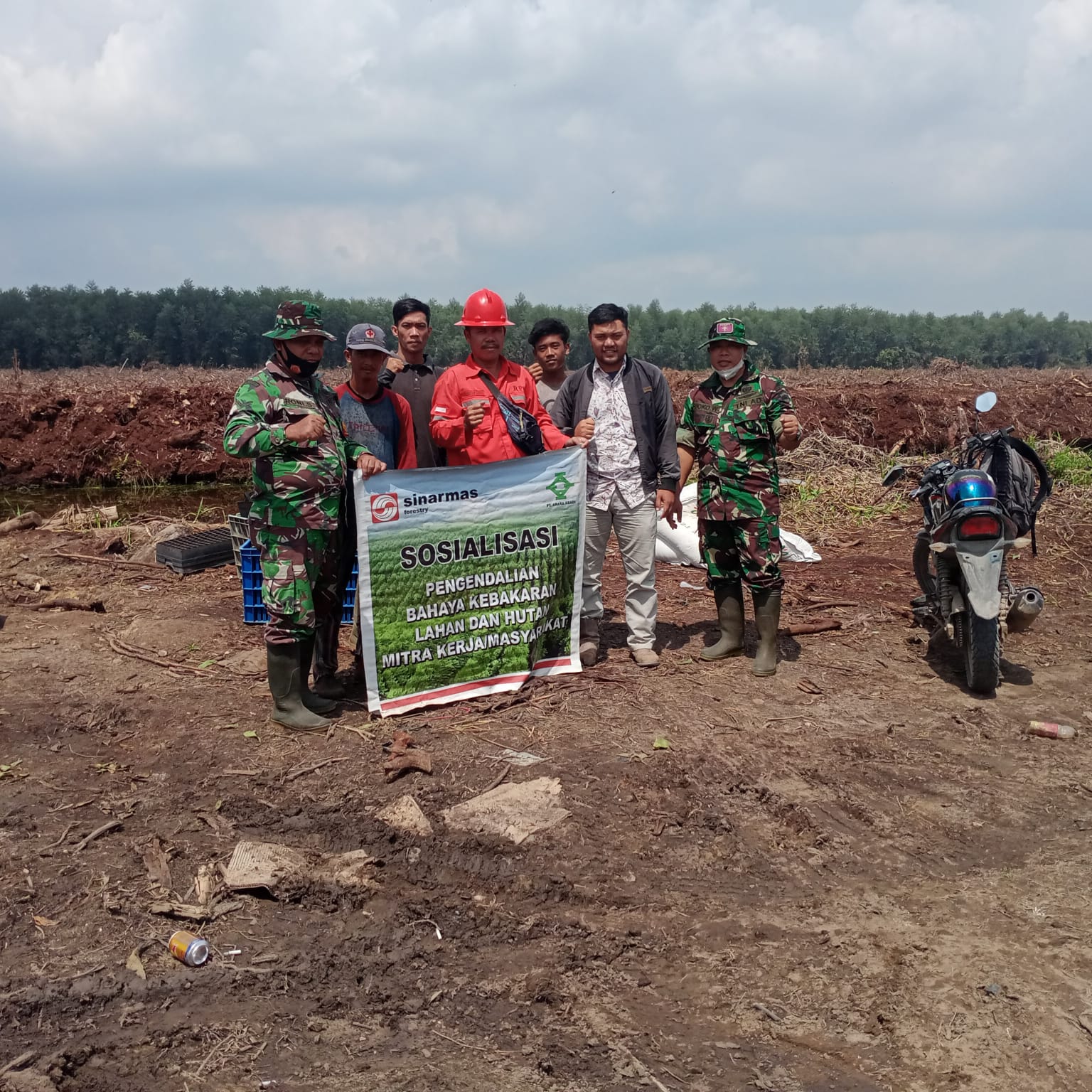 Giat Koramil 02 Cegah Karhutla dan Sosialisasi Pelarangan