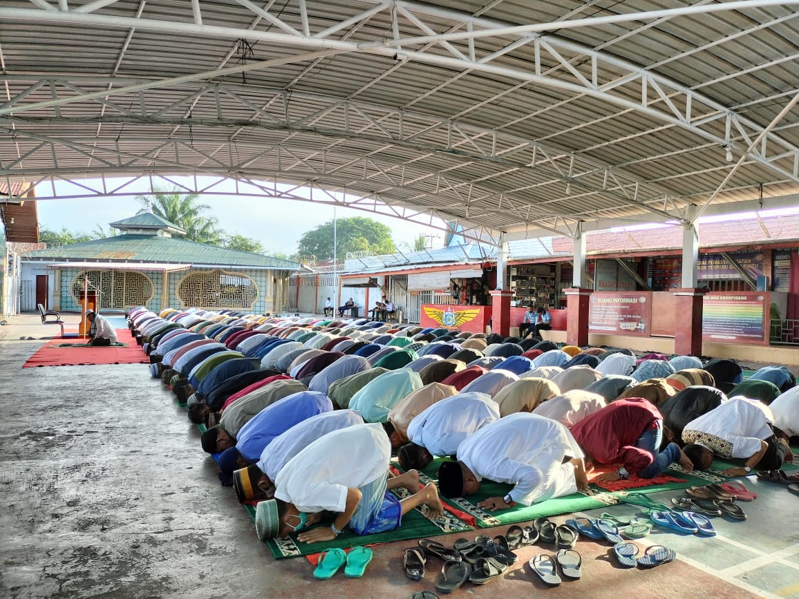 Intip Suasana Perayaan Idul Adha Di Rutan Dumai, Berlangsung Damai Dan Kondusif