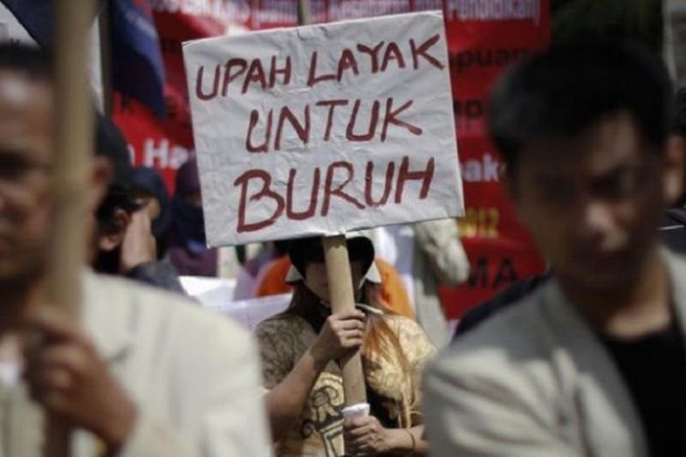 Aliansi Buruh Banten Bersatu Gelar Aksi Unjuk Rasa Tuntut Kenaikan Upah 2023 Sebesar 24,5 Persen
