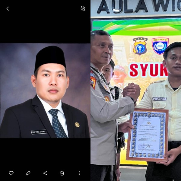 Direktur RSUD dr.suhatman Mars Kota Dumai menerima Reward Penghargaan dlm rangka Hut Satpam Ke 45