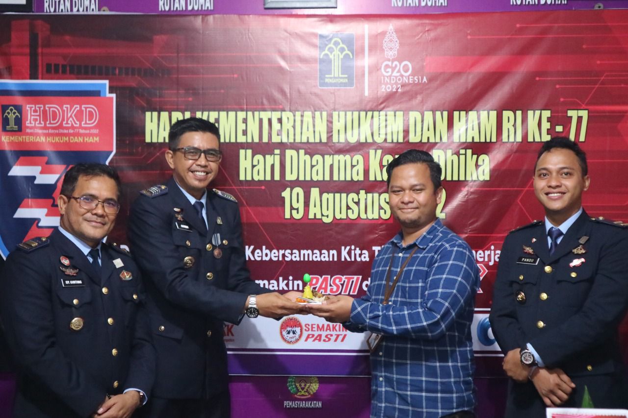 Tahun Pertama Kemenkumham Rayakan Ulang Tahun Nya Tanggal 19 Agustus, Rutan Dumai Gelar Acara Peringatan
