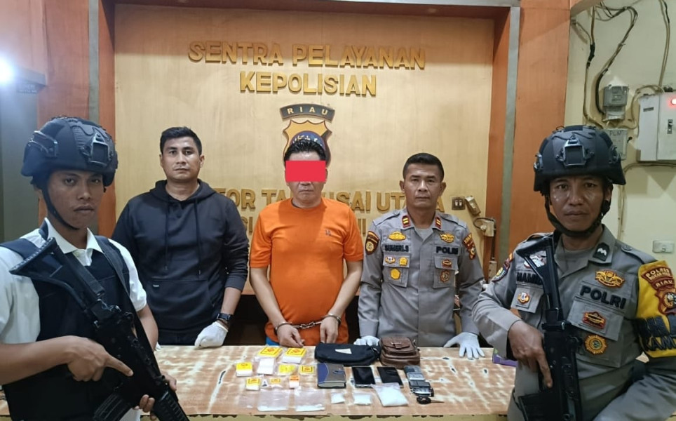 Kapolsek Tambusai Utara Tunjukkan Taringnya Dengan Melibas Bandar Shabu