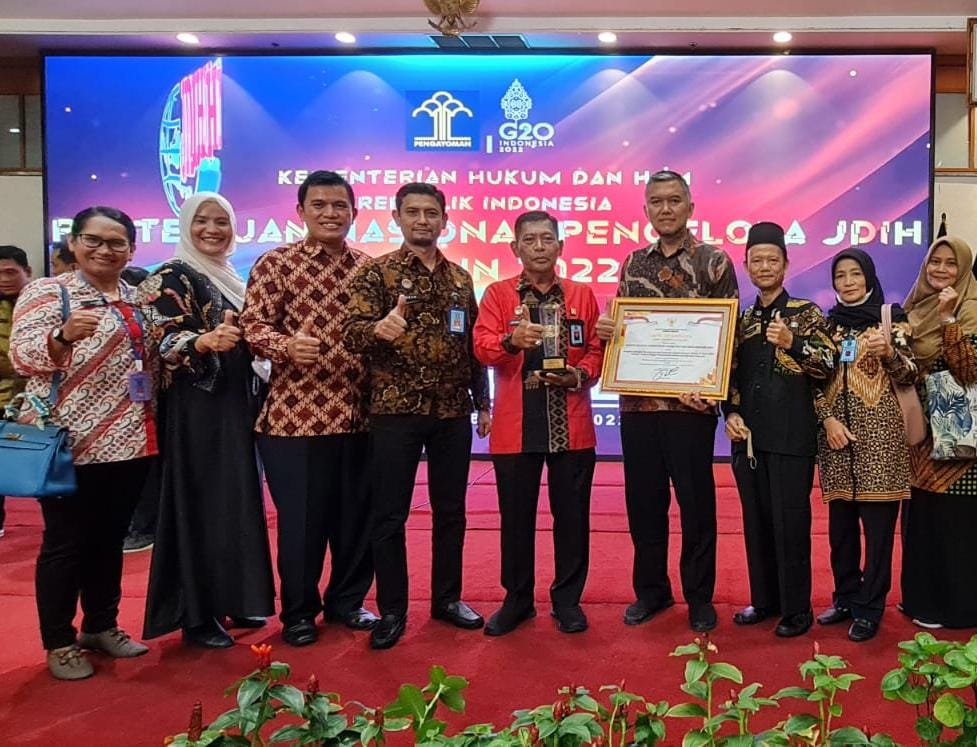 Berkelas, Kanwil Kemenkumham Riau Raih Penghargaan Terbaik III Pengelola Jaringan Komunikasi Dan Informasi Hukum Kategori Kanwil Kemenkumham Se Indonesia