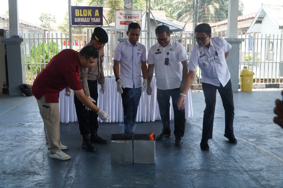 Komitmen Zero Halinar, Rutan Dumai Gelar Kamar Hunian Warga Binaan