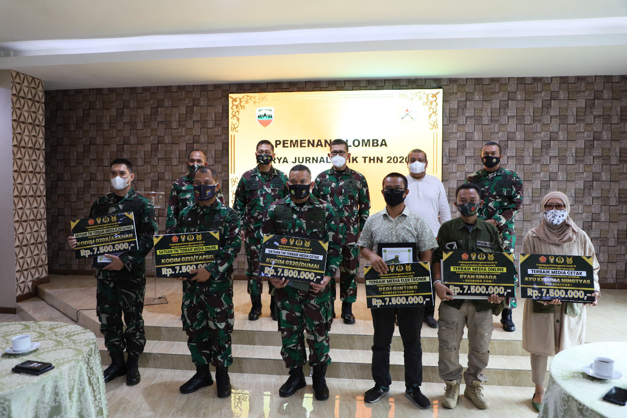 Kodim 0320/Dumai Berhasil Raih Penghargaan Satuan TNI Terbaik Media Cetak
