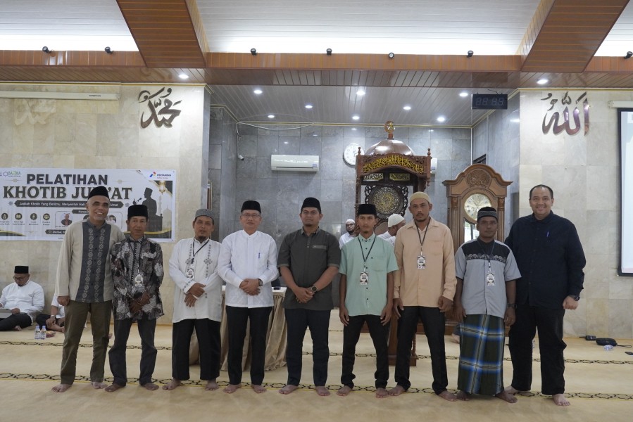 BAZMA Pertamina Patra Niaga Kilang Dumai Hadirkan Pelatihan Khatib Jum'at dan Pelatihan Bina Mualaf Untuk Masyarakat