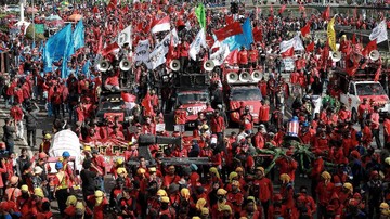 Massa Buruh KSPI Akan Geruduk Istana & MK Saat May Day 1 Mei