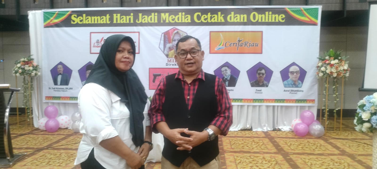 Dihadiri Rekan Seprofesi Dan Para Pejabat Di Pekanbaru, Karmila Rayakan 3 Tahun Media Online Miliknya Di Hotel Furaya