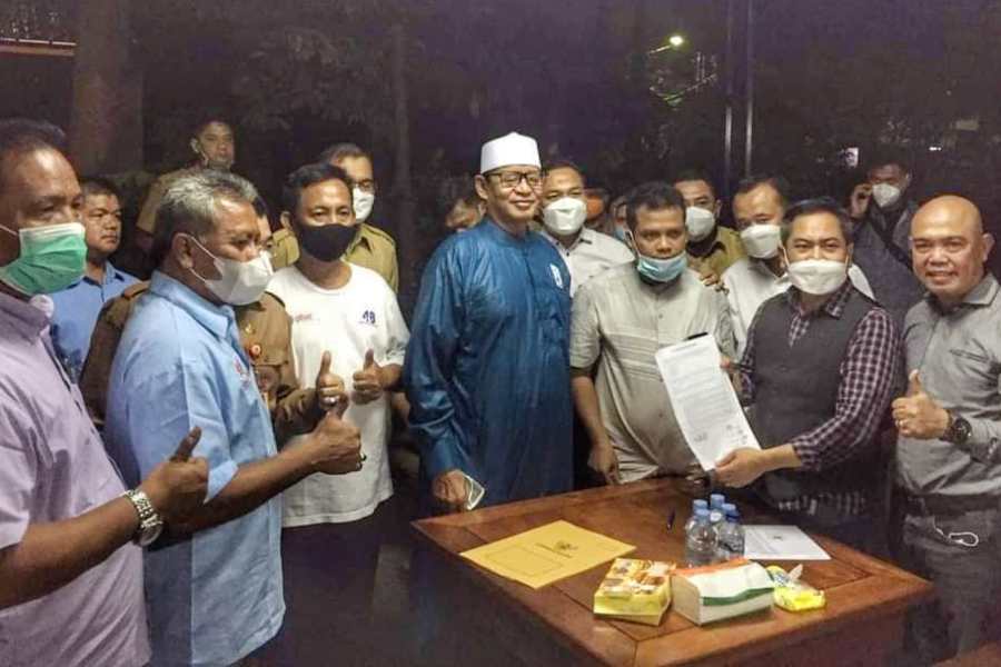 Wahidin Halim Sepakati Cabut LP Di Polda Banten