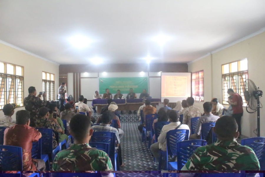 Penyuluhan Perikanan Wujudkan Kemandirian Ekonomi Masyarakat Desa Harapan Baru, Dalam Rangka TMMD Ke - 124 Kodim 0303/Bengkalis