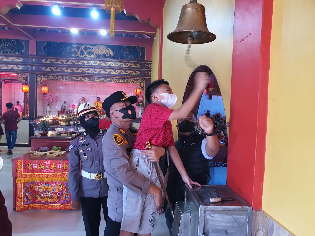 Kapolres Dumai Kunjungi Klenteng Hock Liong Kiong