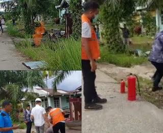 Pipa Gas PGN Bocor dan Mengeluarkan Api Mengkhawatirkan Masyarakat Tanjung Palas