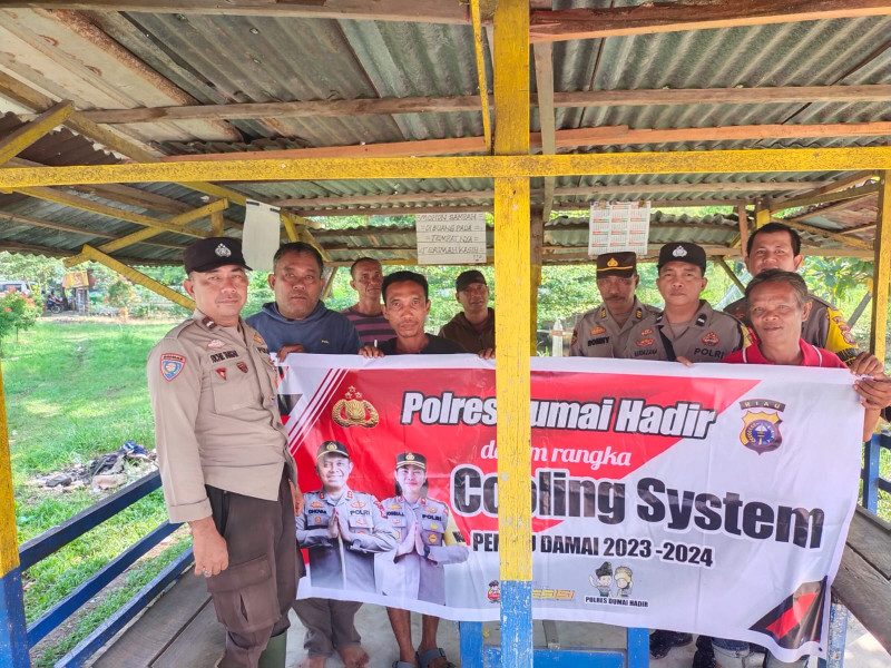Polres Dumai Beserta Jajaran Terus Gulirkan Himbauan Pesan Damai Kepada Masyarakat Jepang Pemilu 2024
