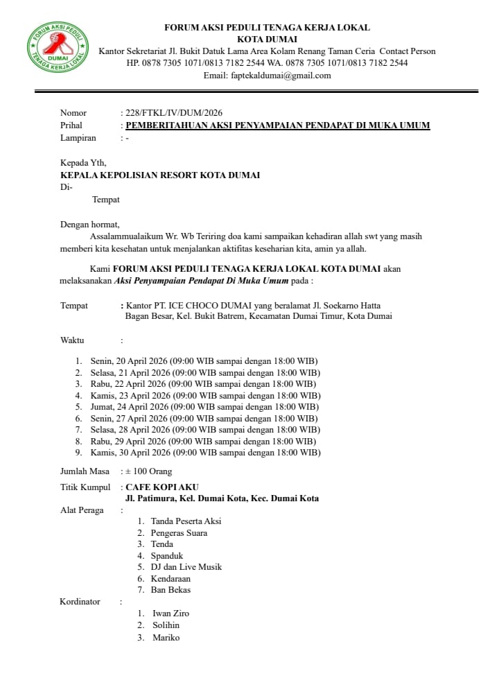 Managemen PT. Ice Coco Tidak Hadir Dalam RDP yang Di gelar Komisi I DPRD Dumai