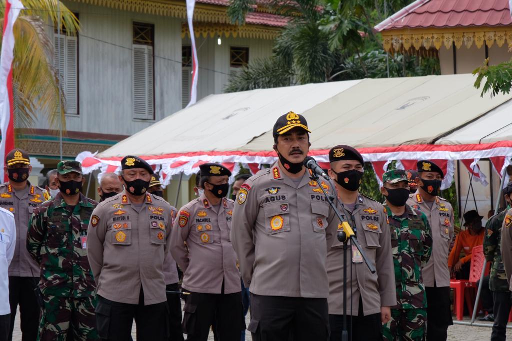 Cek Kesiapan Riau dalam tangani karhutla-covid 19,Kabaharkam Polri Pimpin Apel Kesiap siagaan Satgas dan Relawan