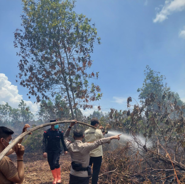 BEM Sekodum Ikut Berpartisipasi Dalam Pemadaman Karhutla, Ikhsan : Jaga Dan Rawat Lingkungan Kita