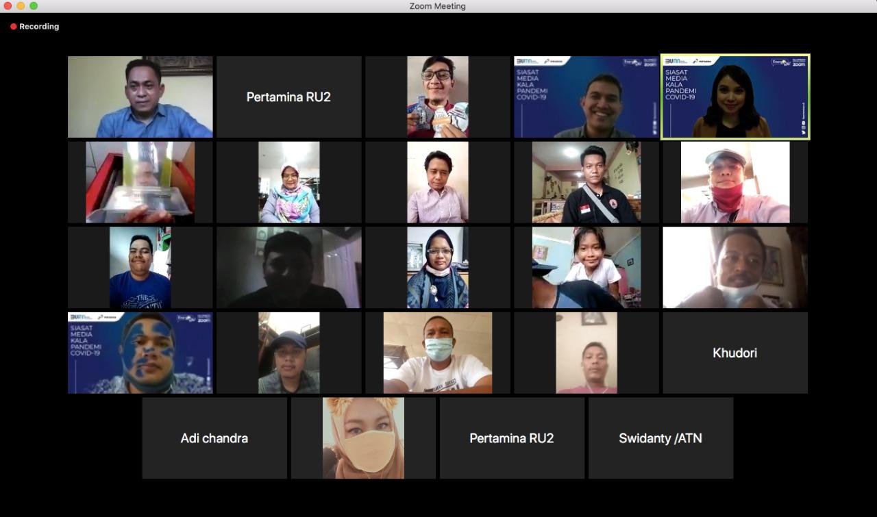 Bicara Siasat Media Kala Pandemi,Pertamina Gelar Seminar Virtual Untuk Jurnalis Dumai