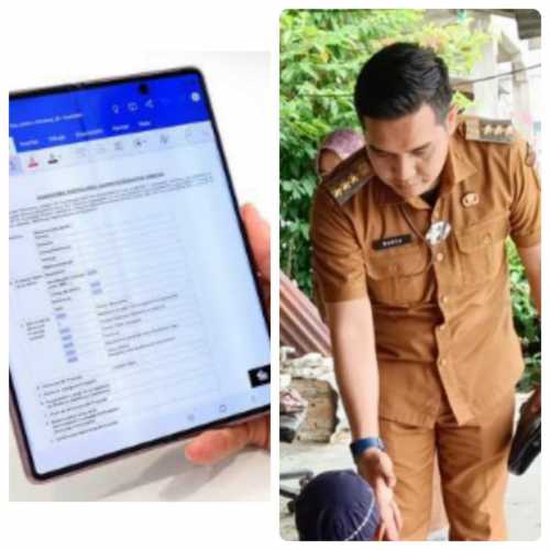 Tanggapan Wahyu Wicaksono Camat Dumsel Terkait Paket Belanja 1 Unit Alat Komunikasi Portable