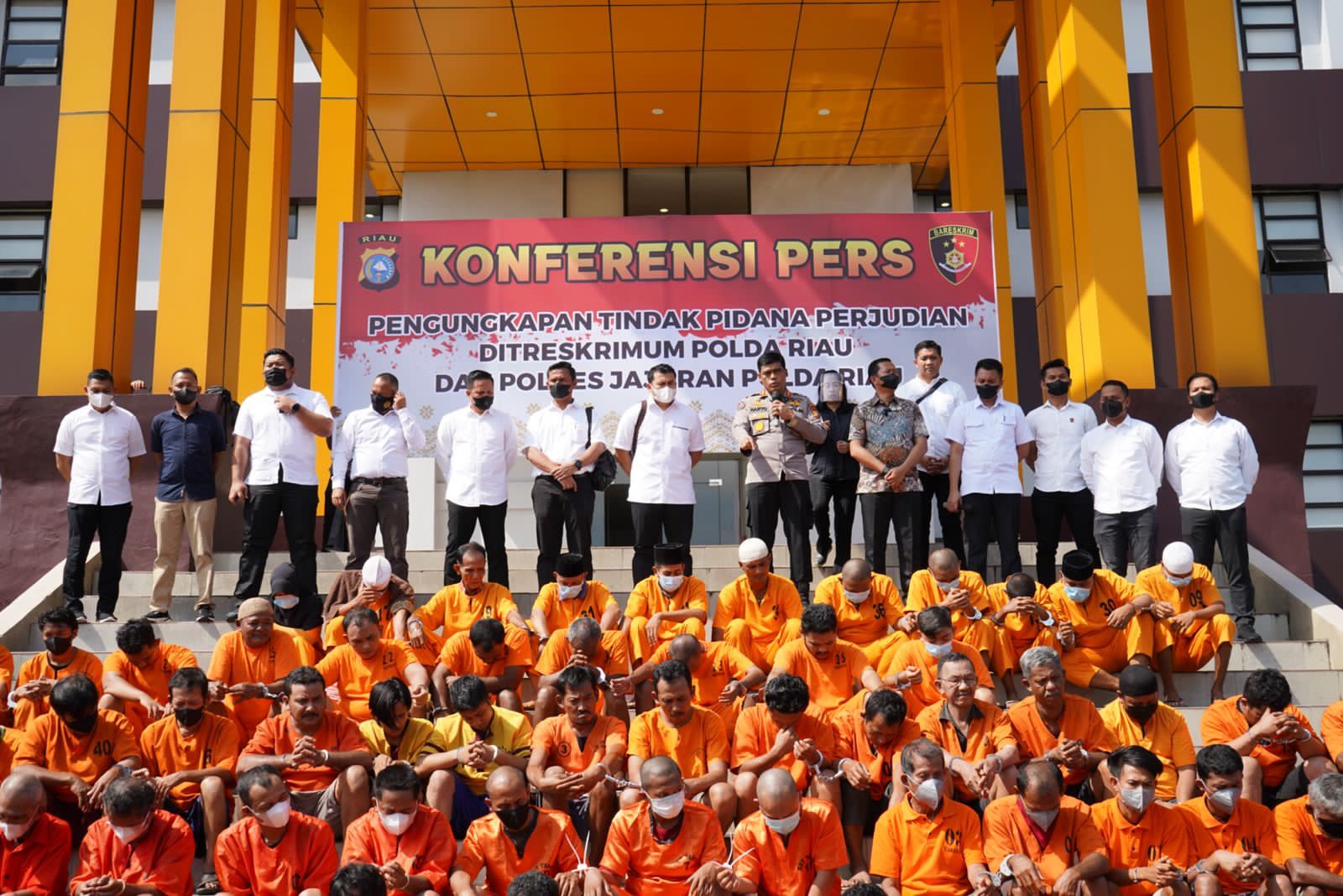 Sepanjang 2022, Polda Riau Dan Jajaran Gulung 228 Tersangka Dari 145 Kasus Perjudian